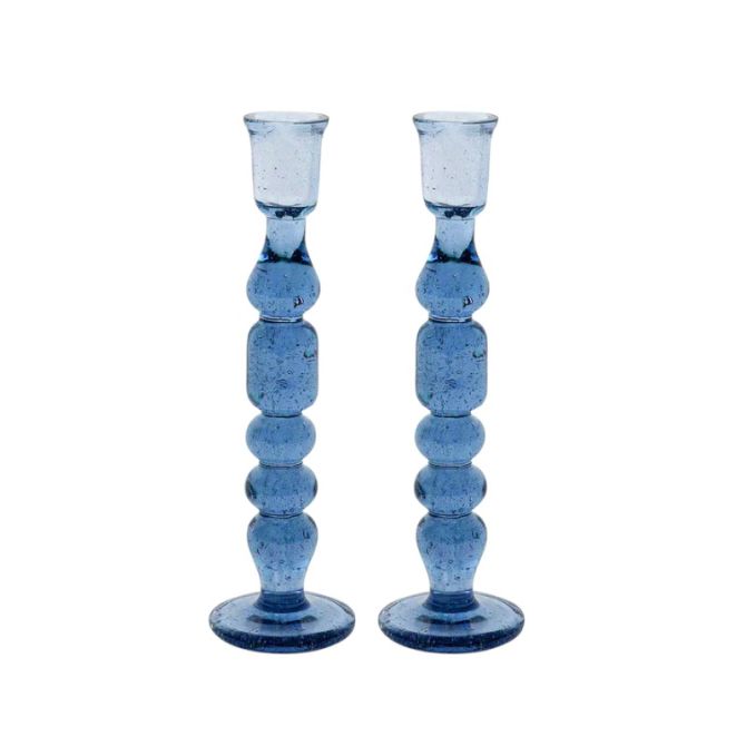 Juliska Provence 9" Set of 2 Candlesticks, Chambray