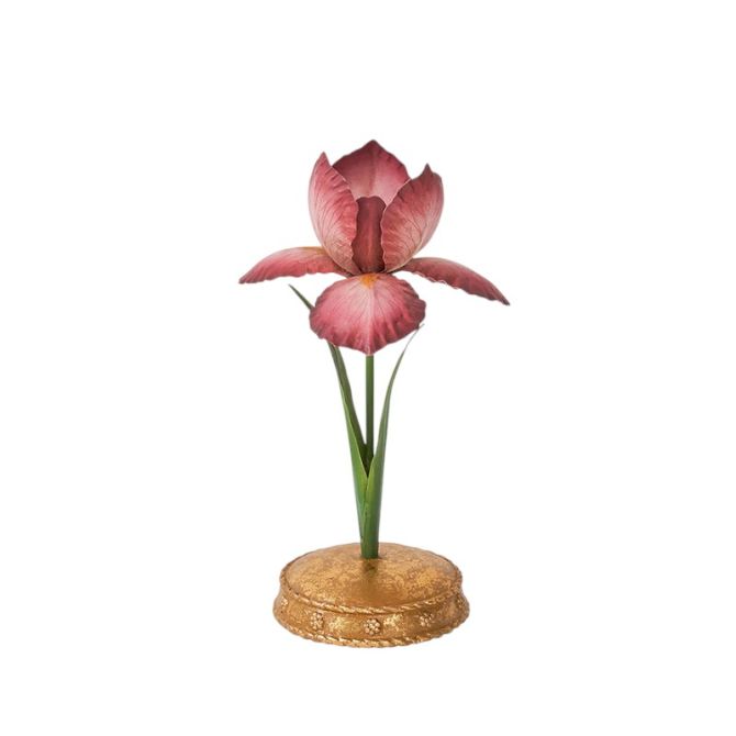 Juliska Meadow Walk Iris 9" Candlestick, Pink