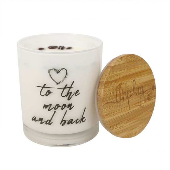 Unplug To the Moon and Back Soy Candle, Hazelnut Coffee