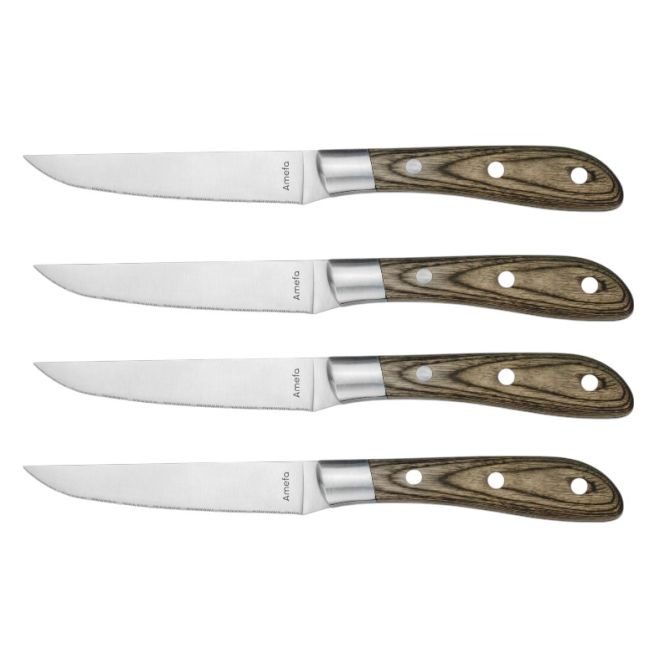 Couzon Achille Pakkawood Knives, Set of 4