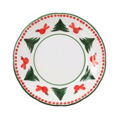 Vietri Uccello Rosso Dinner Plate