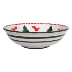 Vietri Uccello Rosso Serving Bowl, Large