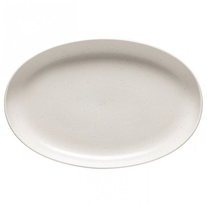 Casafina Oval Pacifica 16" Platter, Vanilla