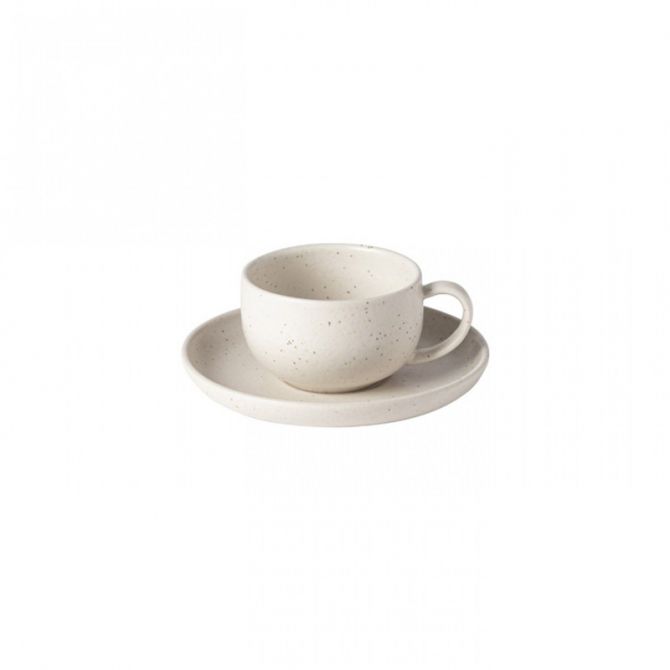 Casafina Tea Cup and Saucer Pacifica, Vanilla