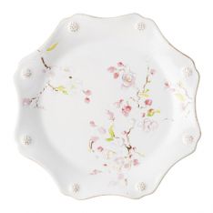 Juliska Berry and Thread Floral Sketch Cherry Blossom Salad Plate