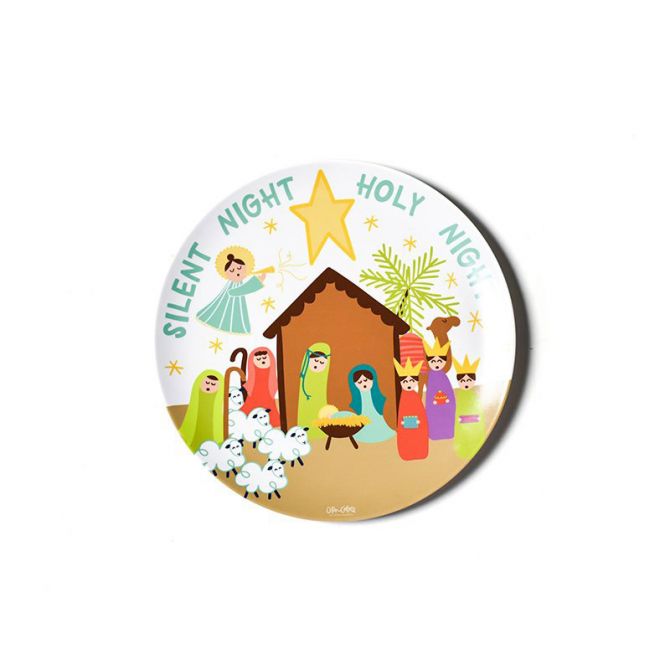 Coton Colors Christmas Nativity Melamine Dinner Plate