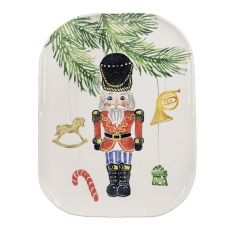 Vietri Nutcrackers Medium Rectangular Platter