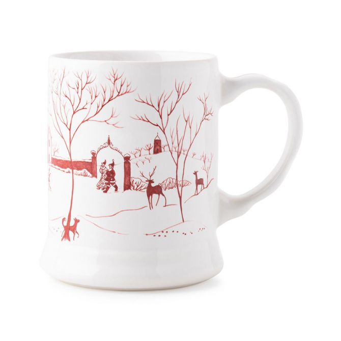 Juliska Country Estate Mr. & Mrs. Claus Ruby Mug