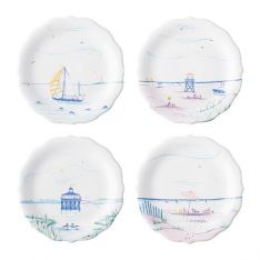 Juliska Country Estate Seaside Party Plates, Set of 4