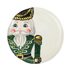 Vietri Nutcrackers Green Dinner Plate