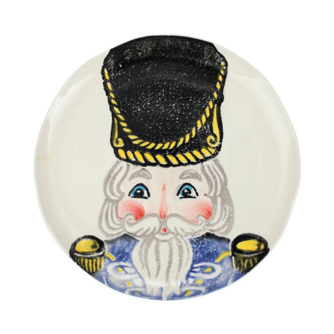 Vietri Nutcrackers Blue Dinner Plate