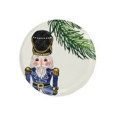 Vietri Nutcrackers Blue Salad Plate