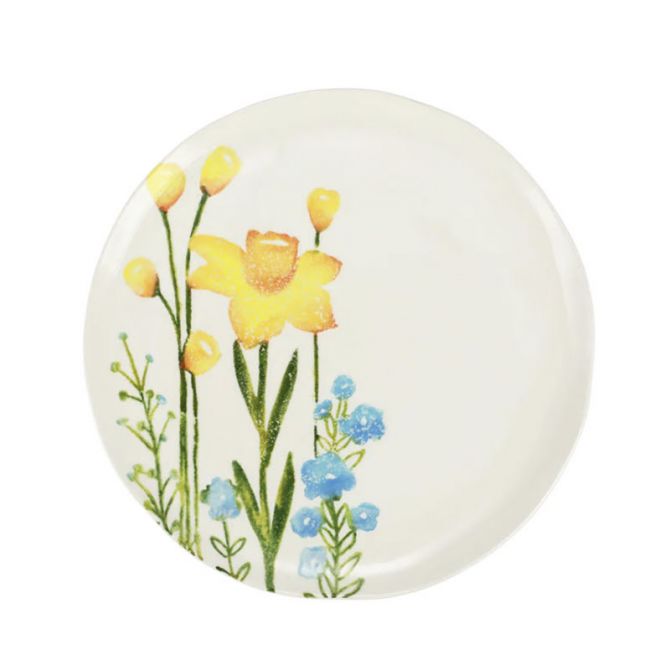 Vietri Fiori Di Campo Daffodil Dinner Plate