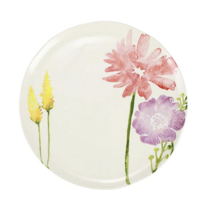 Vietri Fiori Di Campo Daisy and Rose Dinner Plate