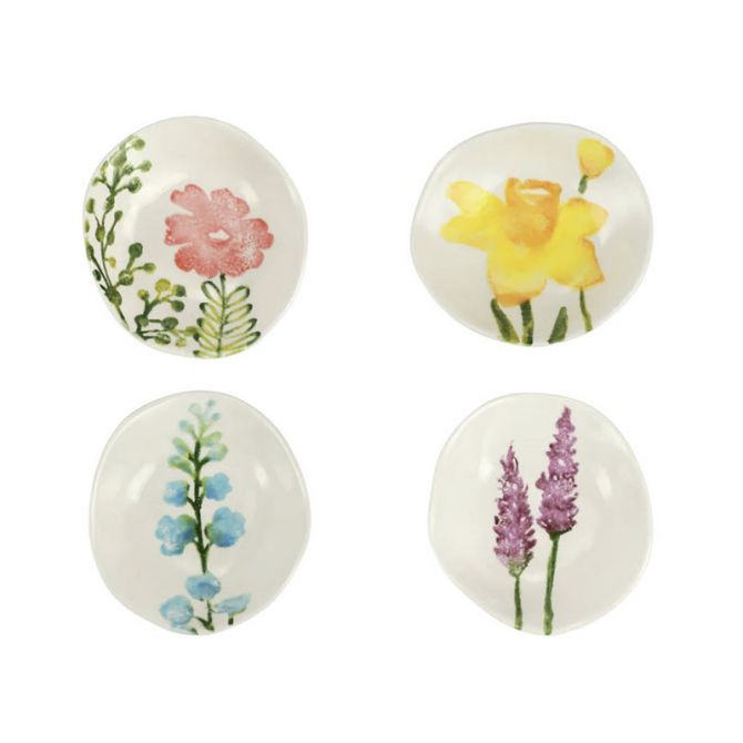 Vietri Fiori Di Campo Condiment Bowls, Set of 4