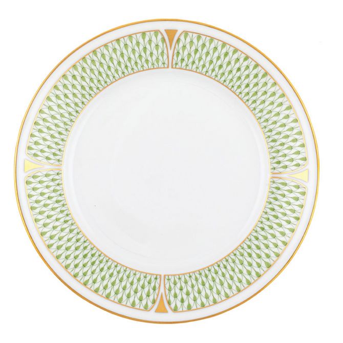 Herend Art Deco Salad Plate, Green