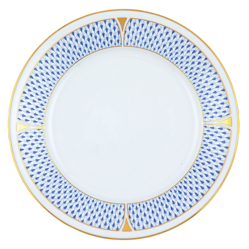 Herend Art Deco Dinner Plate, Blue | VHNKB02524000 | Borsheims