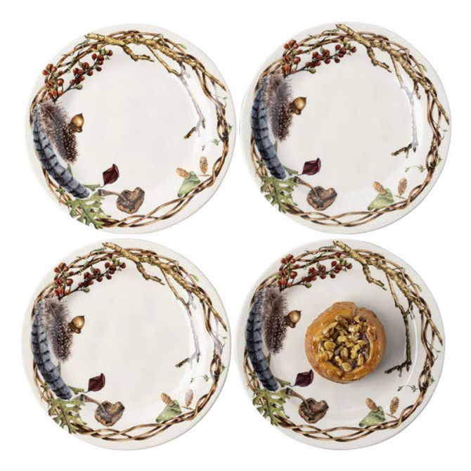 Juliska Forest Walk Party Plates, Set of 4