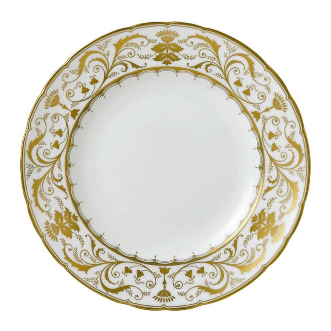 Royal Crown Derby Darley Abbey White Dinner Plate