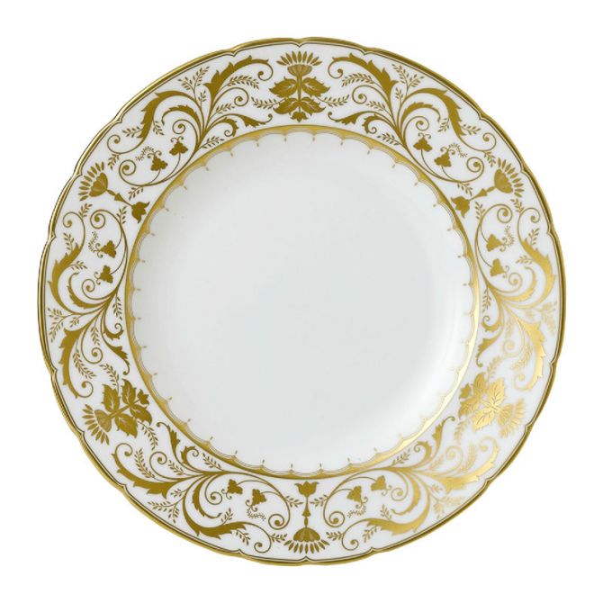 Royal Crown Derby Darley Abbey White Salad Plate