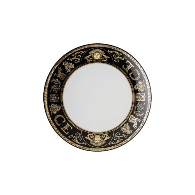 Versace Virtus Gala Salad Plate, Black