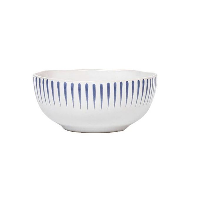 Juliska Sitio Stripe Cereal Bowl, Delft Blue