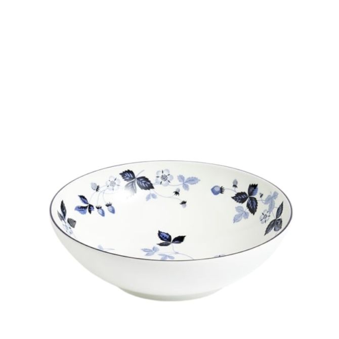 Wedgwood Wild Strawberry Inky Blue Cereal Bowl Plate