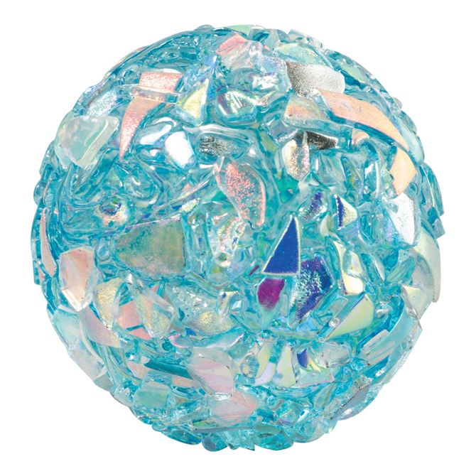 Glass Eye Studio Environmental Blue Ice Storm Paperweight