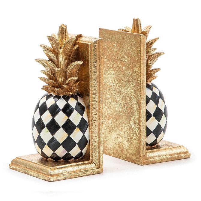 MacKenzie-Childs Pineapple Bookends