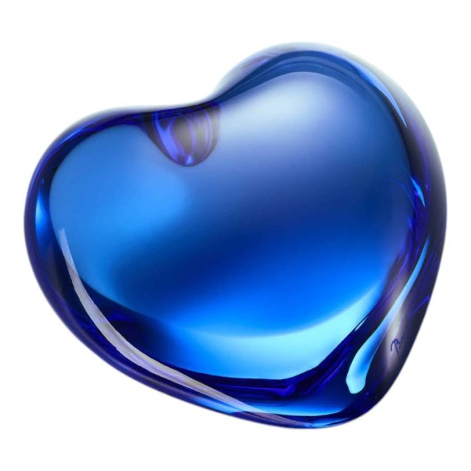 Baccarat Amor Heart, Blue