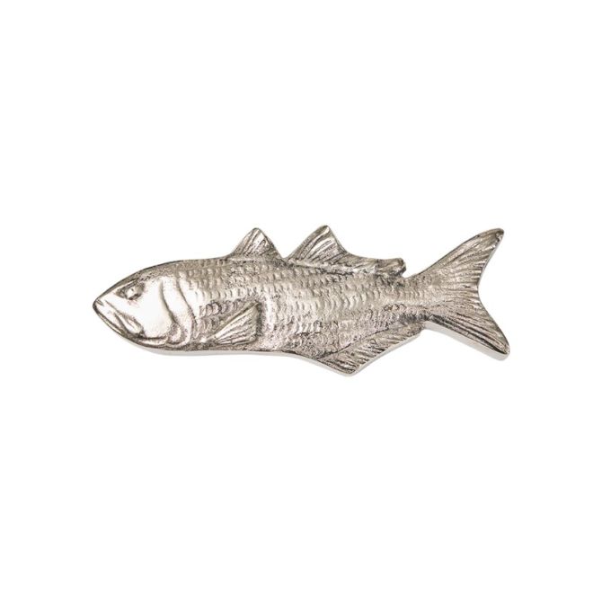 Jan Barboglio Catch Fish Paperweight, Nickel Plated