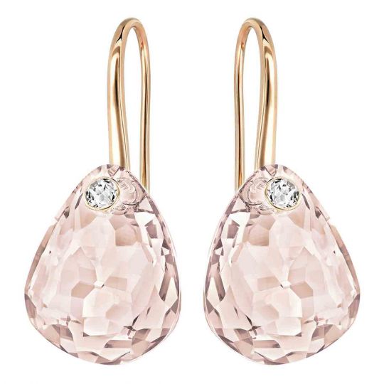 pink crystal earrings