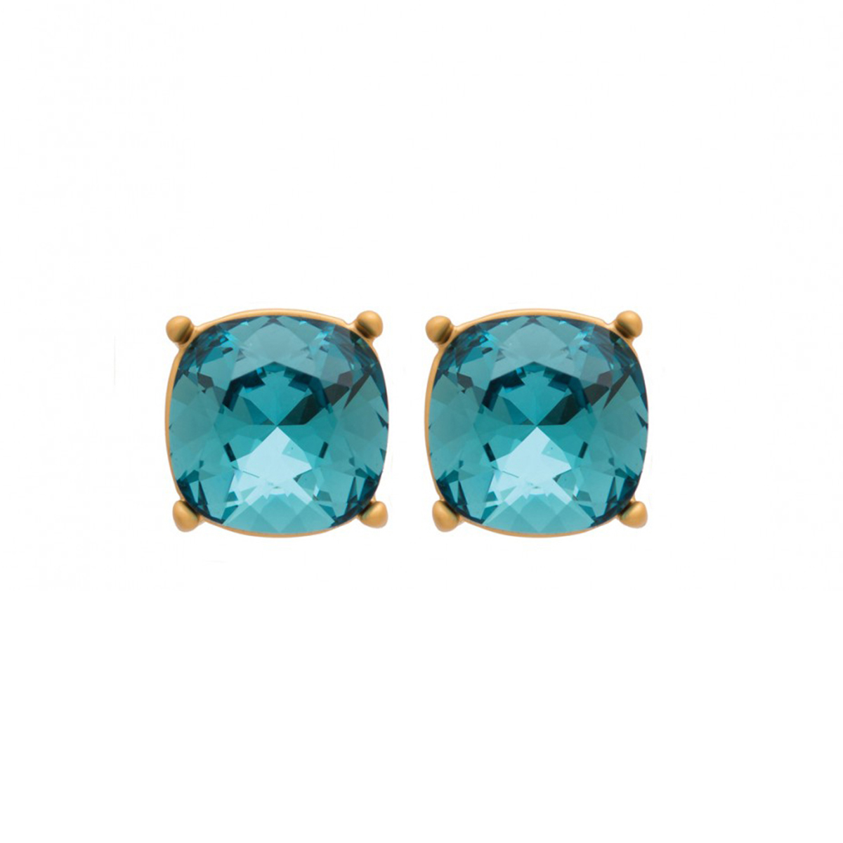 Spartina 449 Sea La Vie Healed / Ocean Blue Gold Stud Earrings | Borsheims