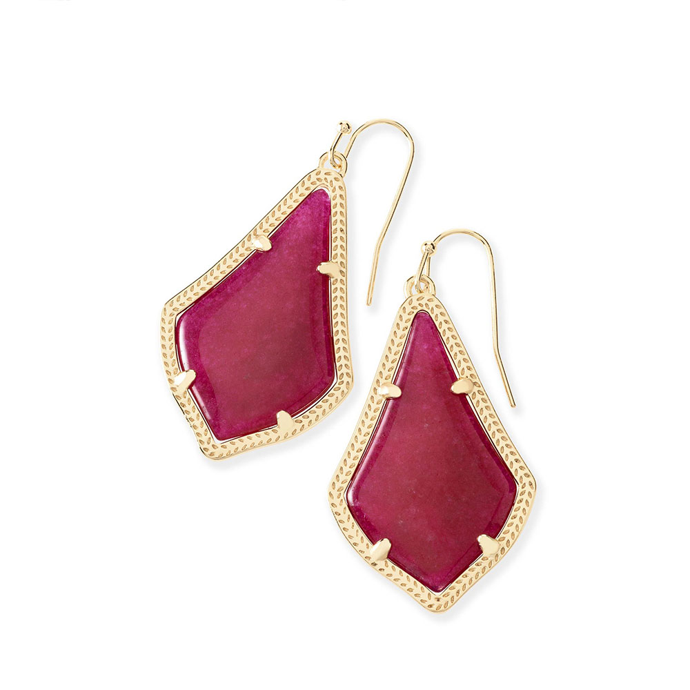 burgundy kendra scott earrings