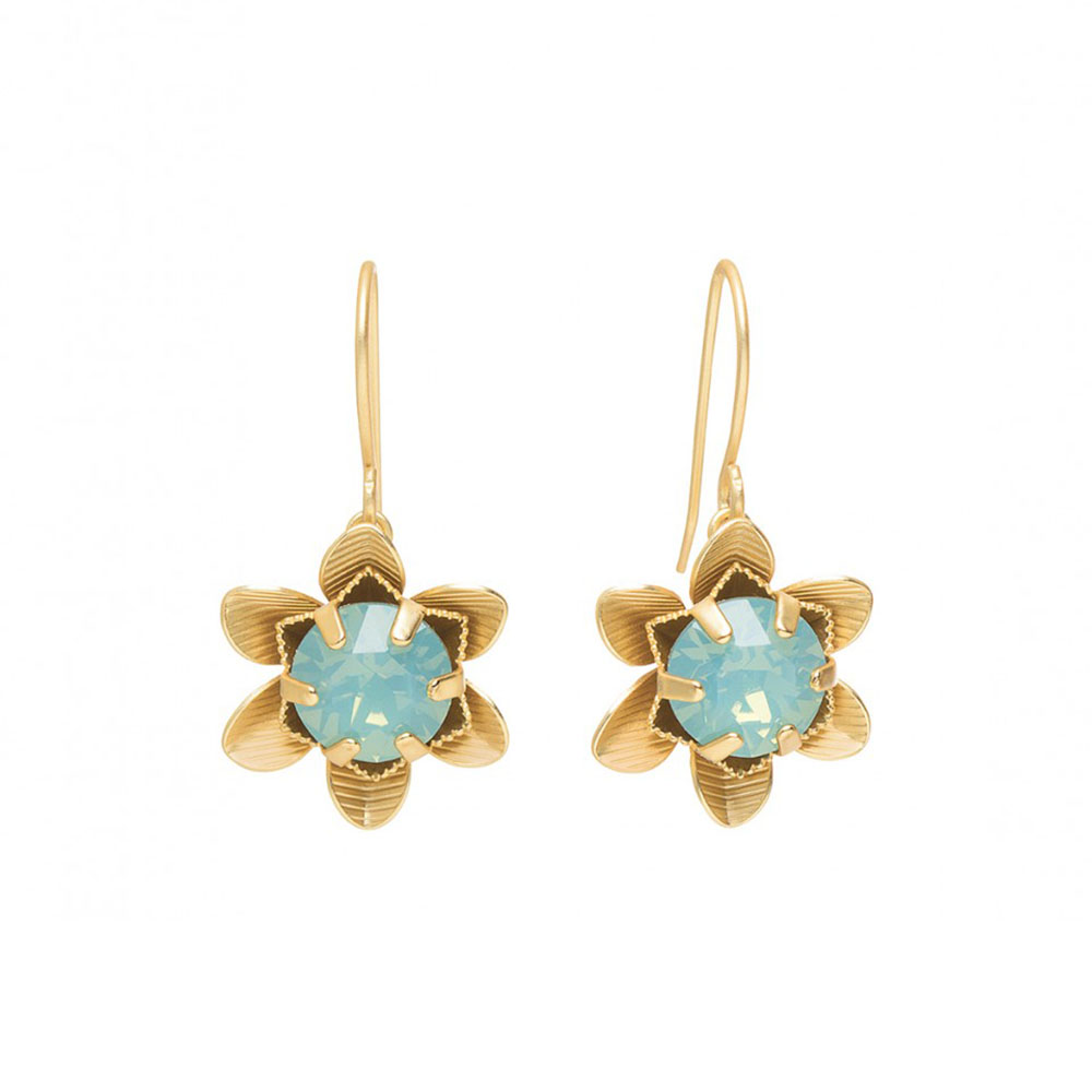 Spartina 449 Star Flower Sea Foam Earrings | 959006 | Borsheims