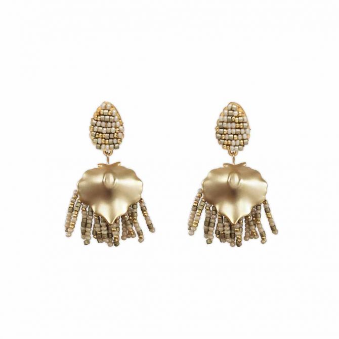 Spartina 449 Taupe Fringe Earrings