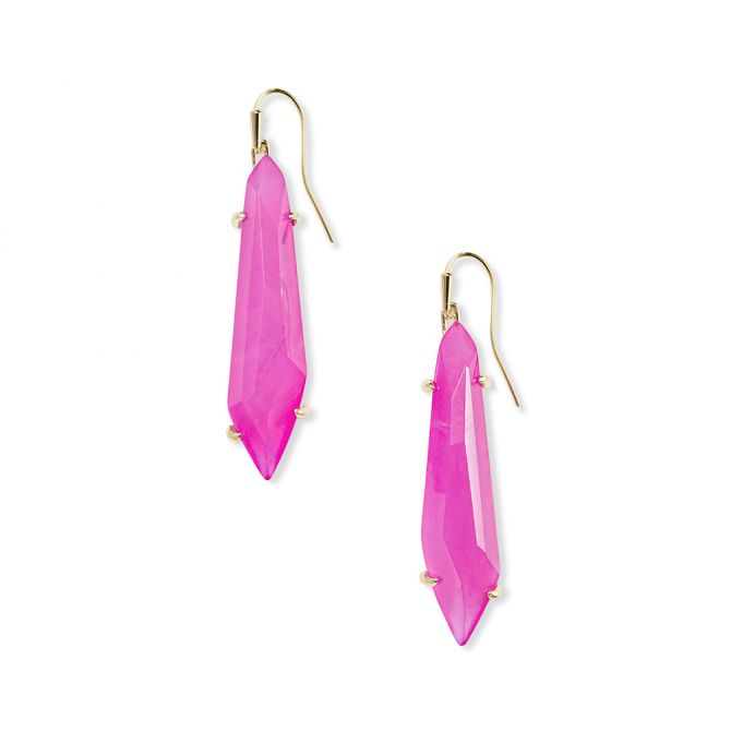 kendra scott pink drop earrings