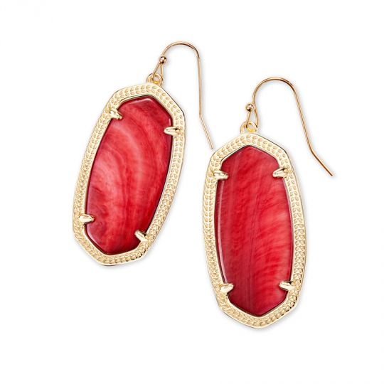 kendra scott red mother of pearl