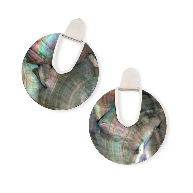 Kendra scott black mother deals of pearl earrings