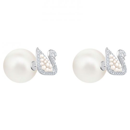 Swarovski Swan Pearl Earrings 2024 | towncentervb.com