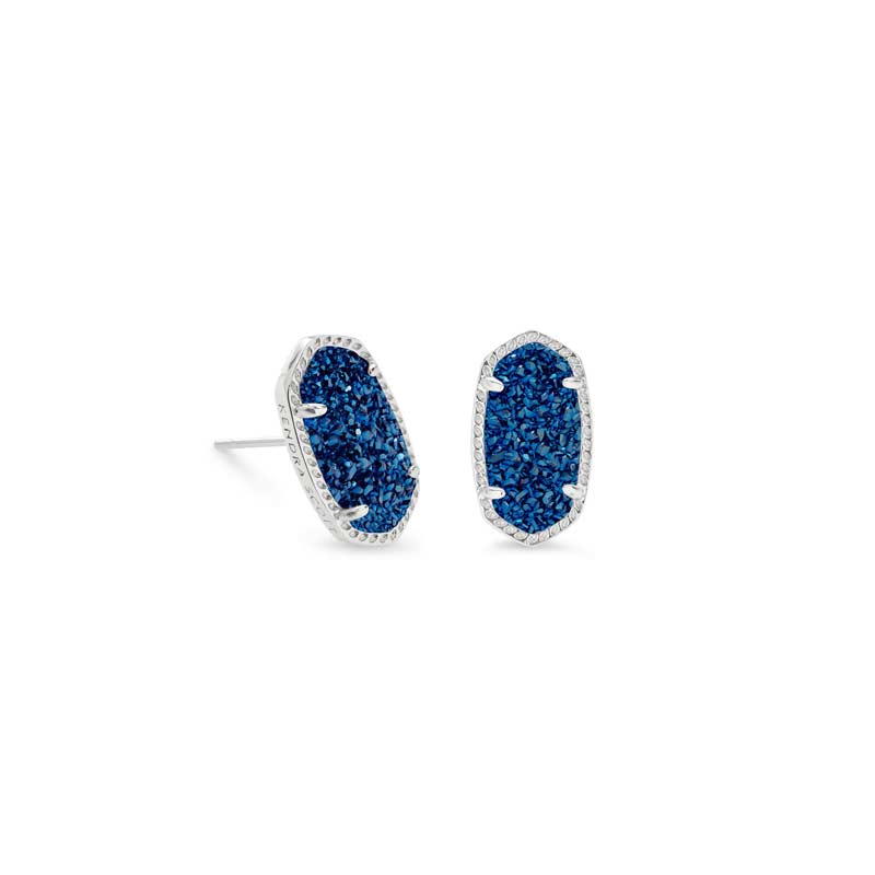 kendra scott blue drusy earrings