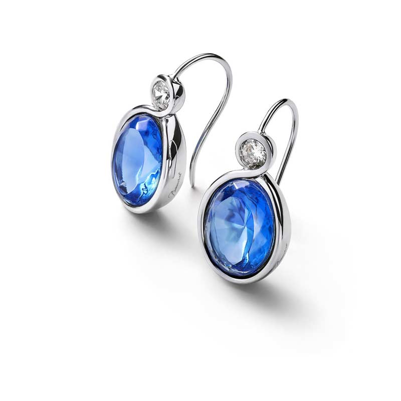 Baccarat Croise Earrings, Blue Vermeil | 2812959 | Borsheims