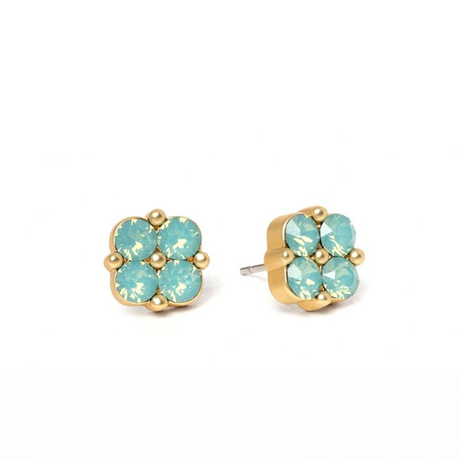 Spartina 449 Sea La Vie Sea Foam Clover Stud Earrings