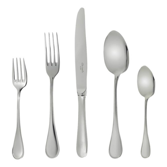 Christofle Albi Stainless Steel 5 Piece Flatware Set