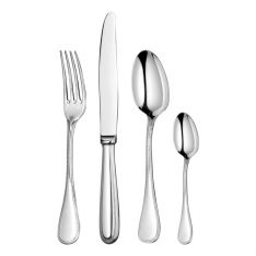 Christofle Perles 5 Piece Stainless Steel Flatware Set