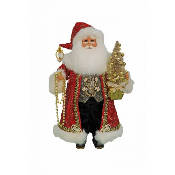 Karen Didion Lighted Traditional Elegance Santa