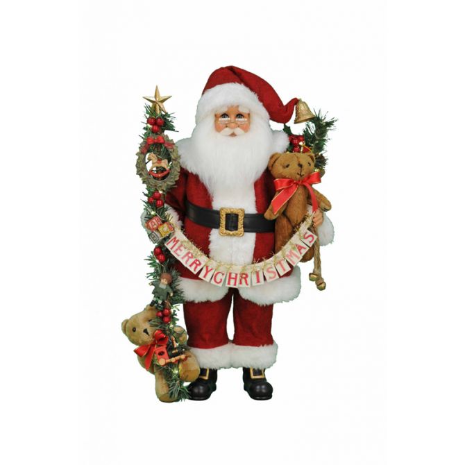 Karen Didion Lighted Musical Christmas Santa