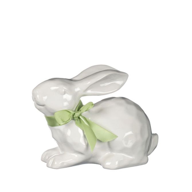 Laying Bunny, White