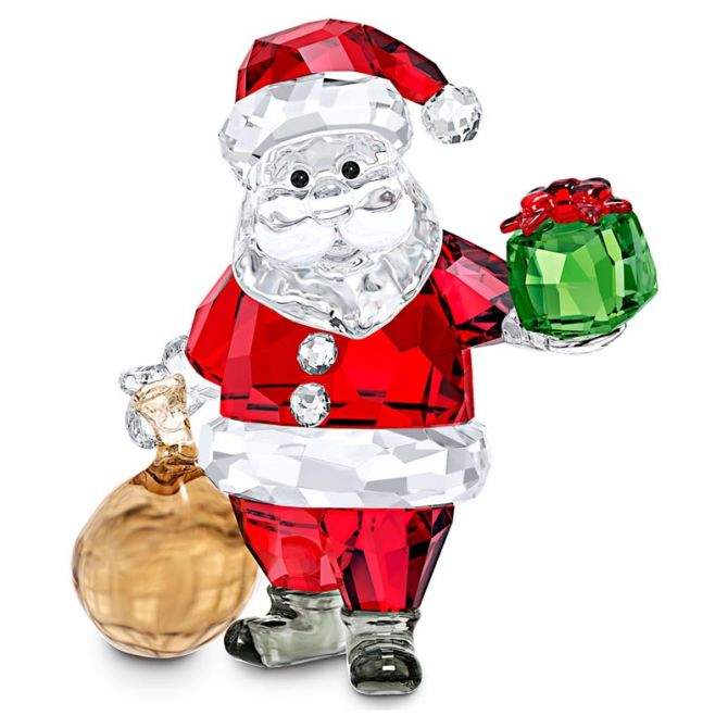 Swarovski Santa Claus with Gift Bag Figurine