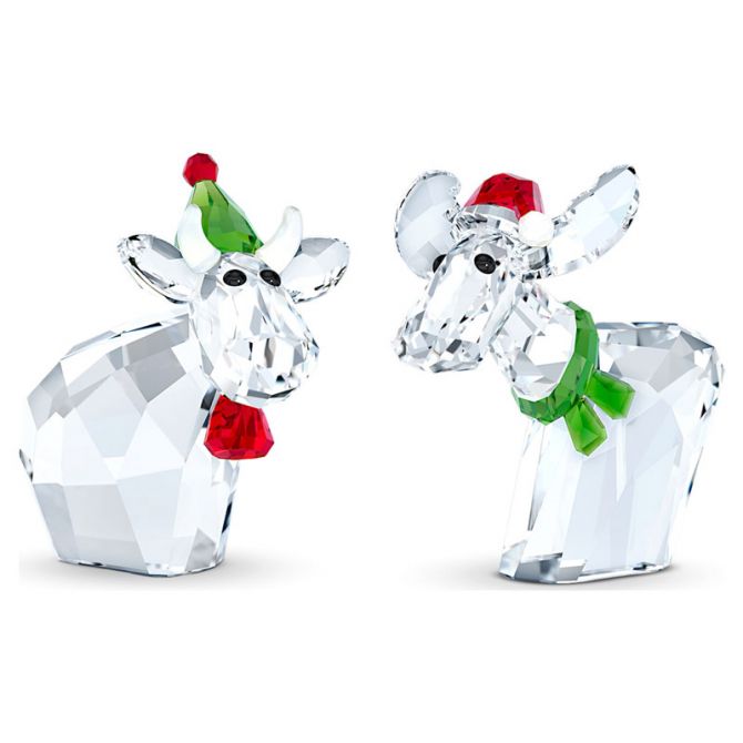 Swarovski Holiday Mo & Ricci Figurine, Annual Edition 2020